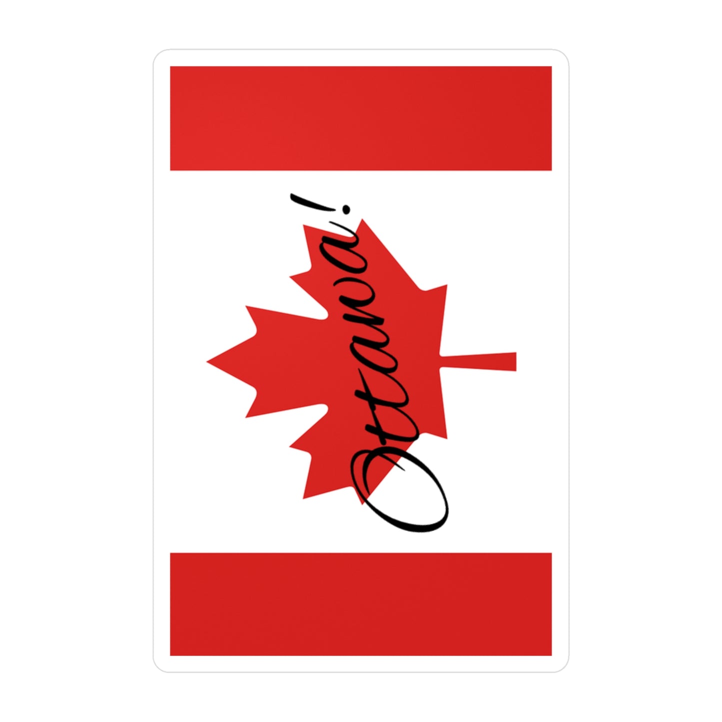 Ottawa! Canada Flag Kiss-Cut Vinyl Decals