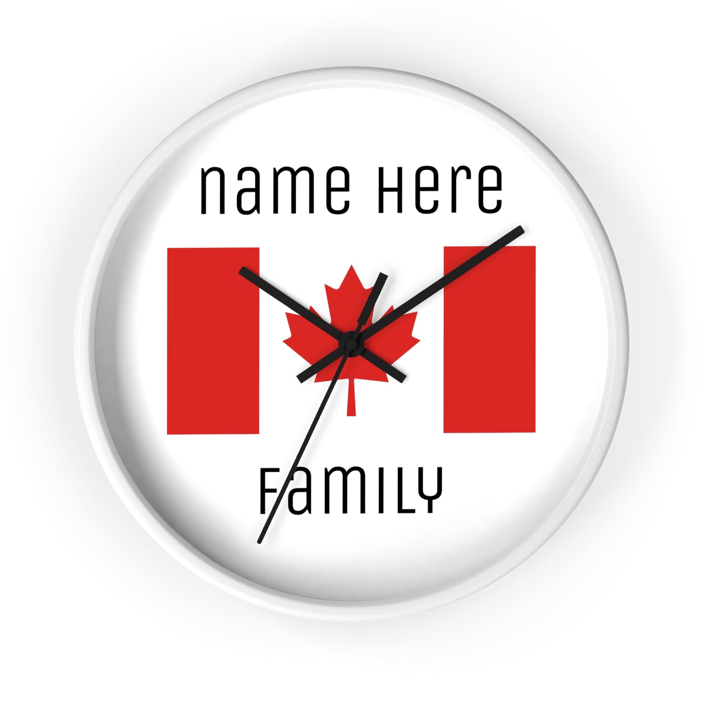 Personalize Your Canada Wall Clock