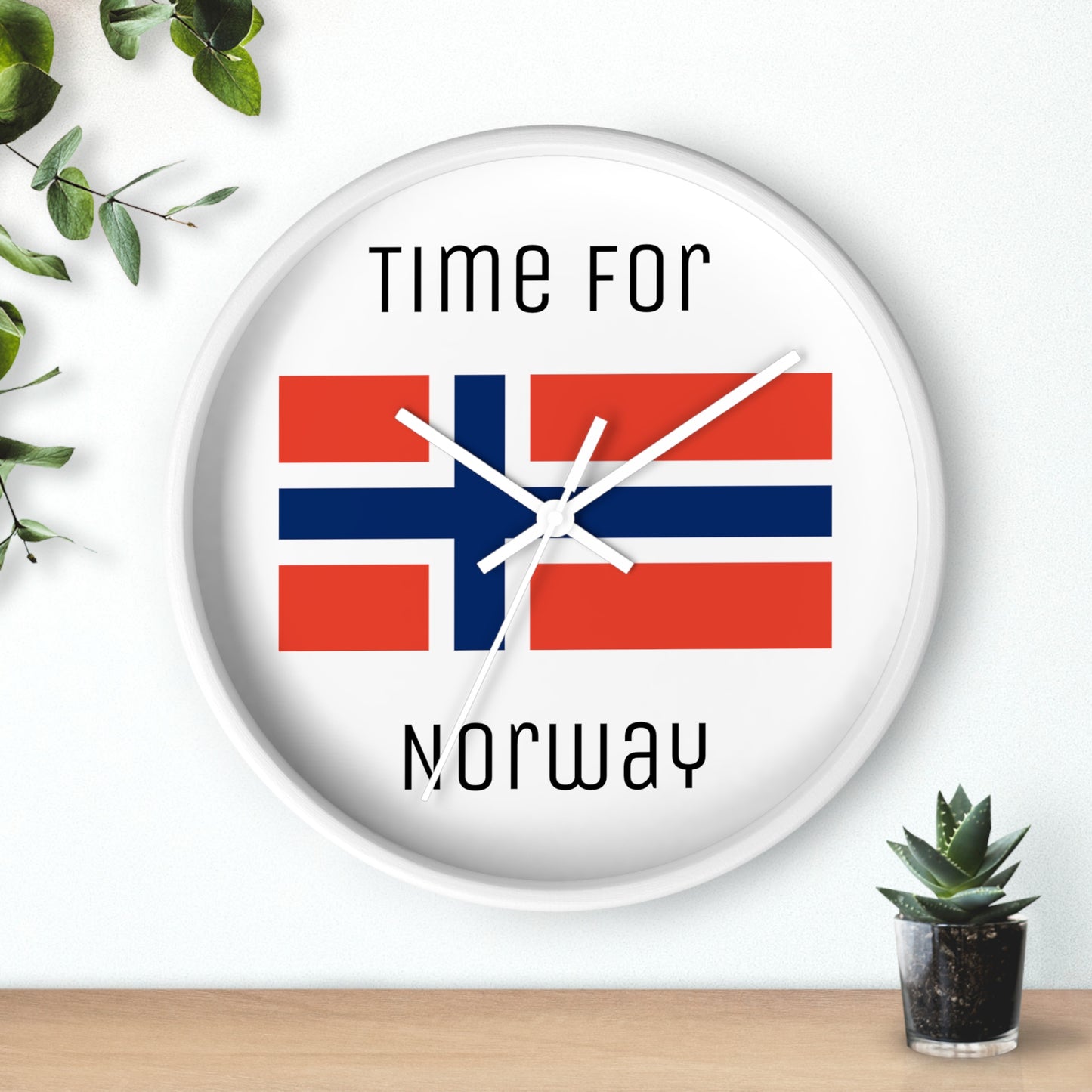 It's Time For Norway Wall Clock