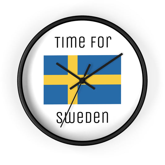 It's Time For Sweden Wall Clock