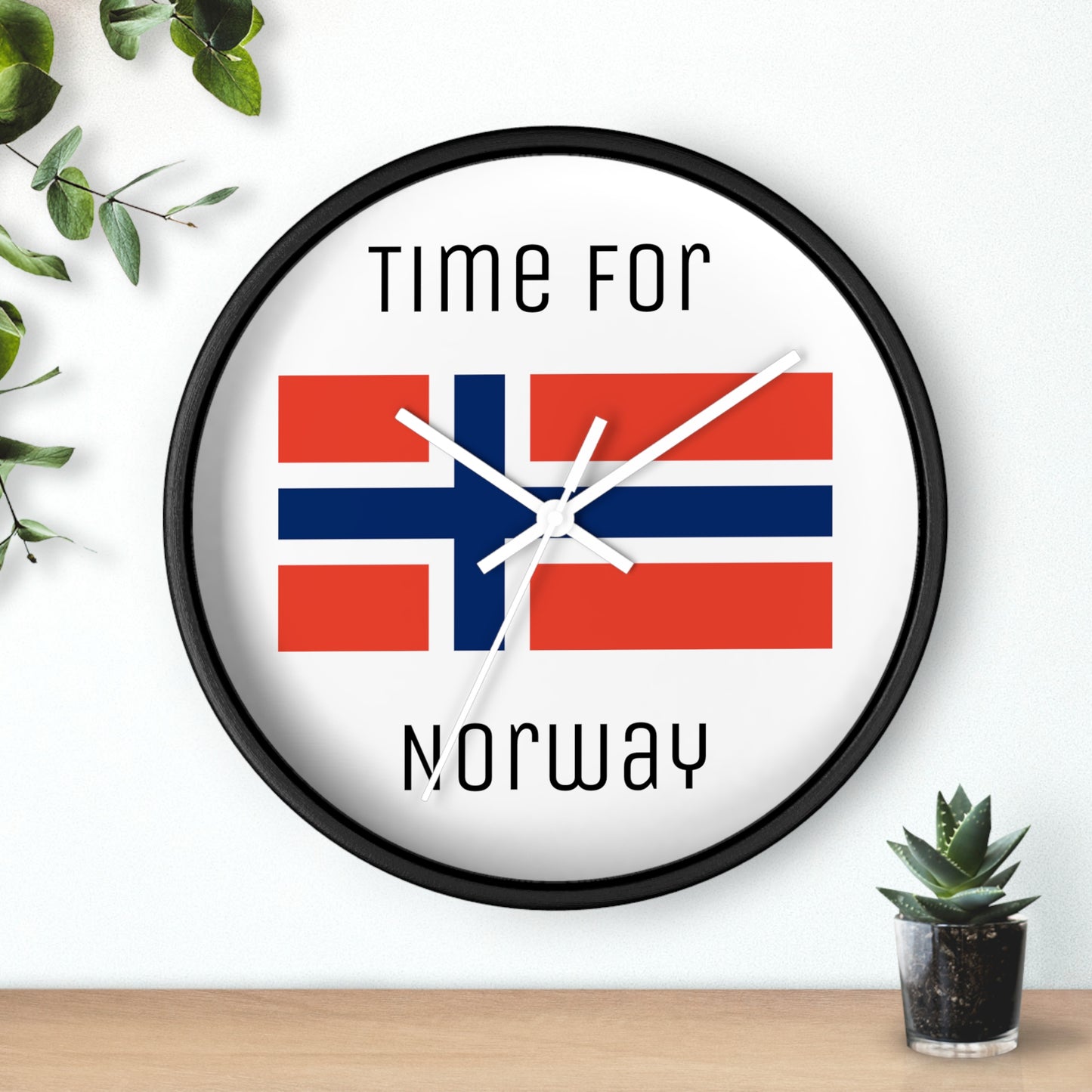 It's Time For Norway Wall Clock