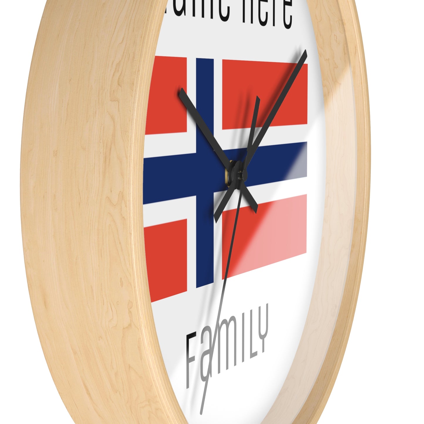 Personalize Your Norway Wall Clock
