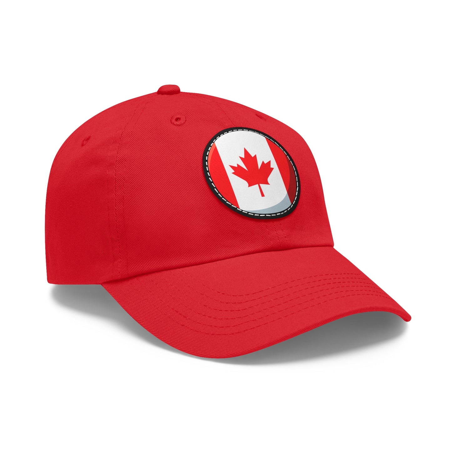 The Native Low Profile Hat with Round Leather Patch - Canada