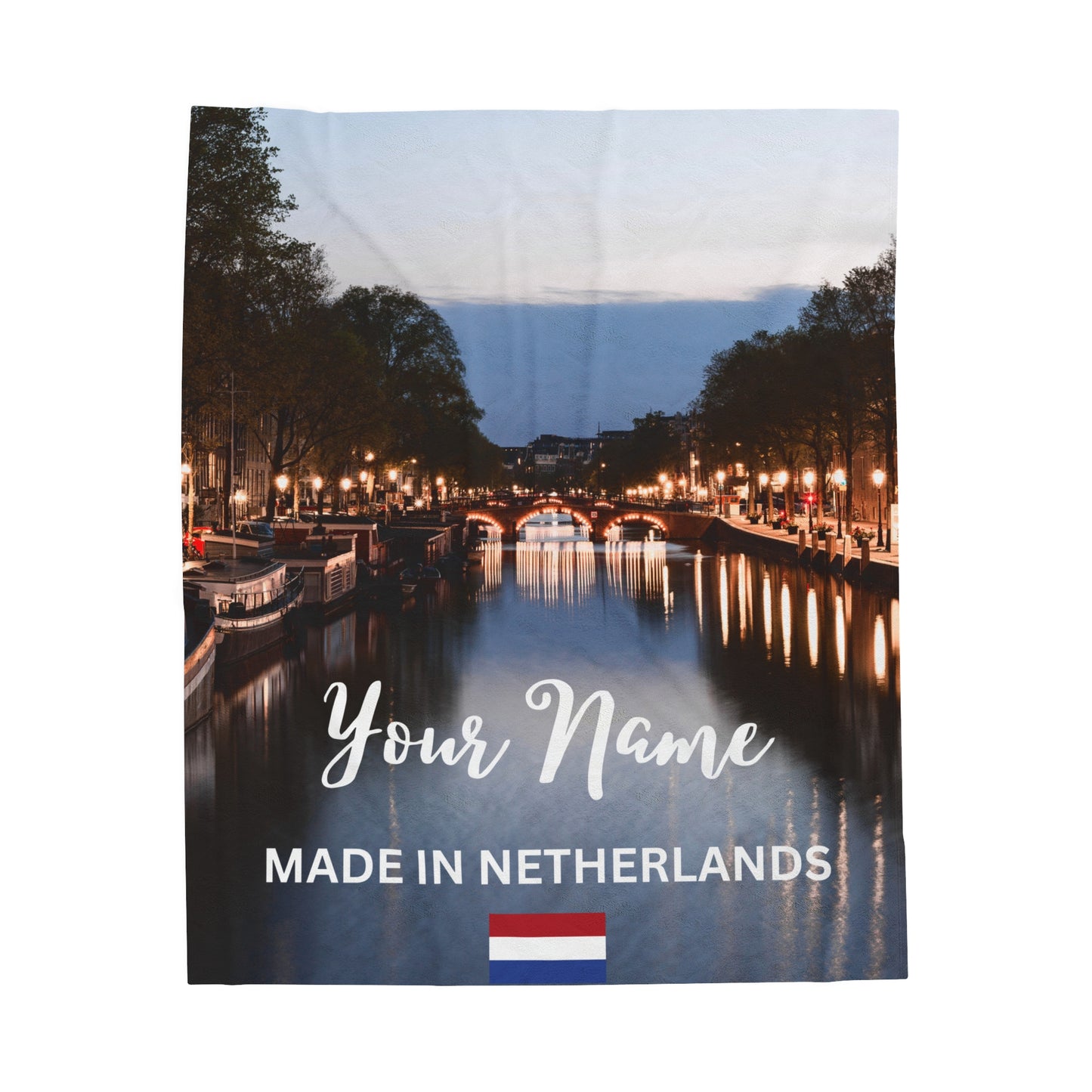 Personalized European Country Scenery Plush Blanket - European Countries - 5 Variants