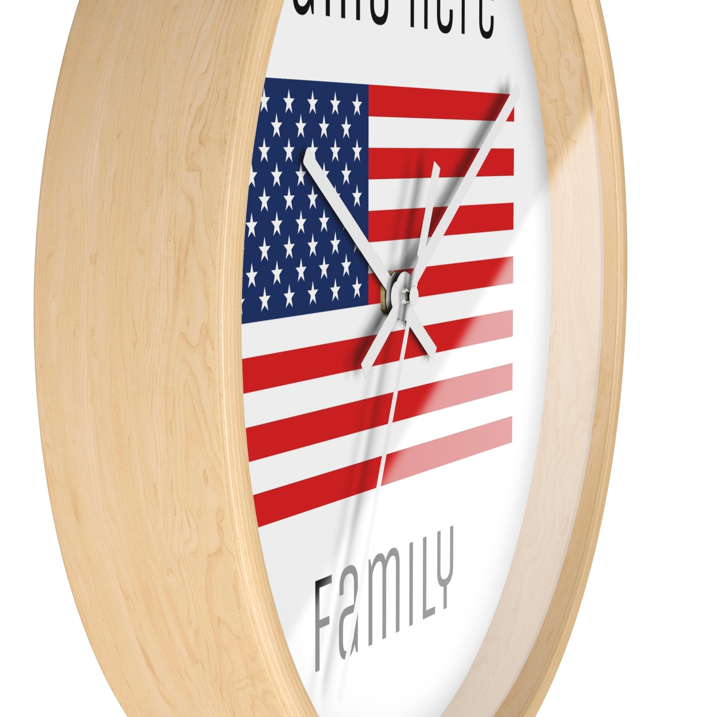 Personalize Your USA Wall Clock
