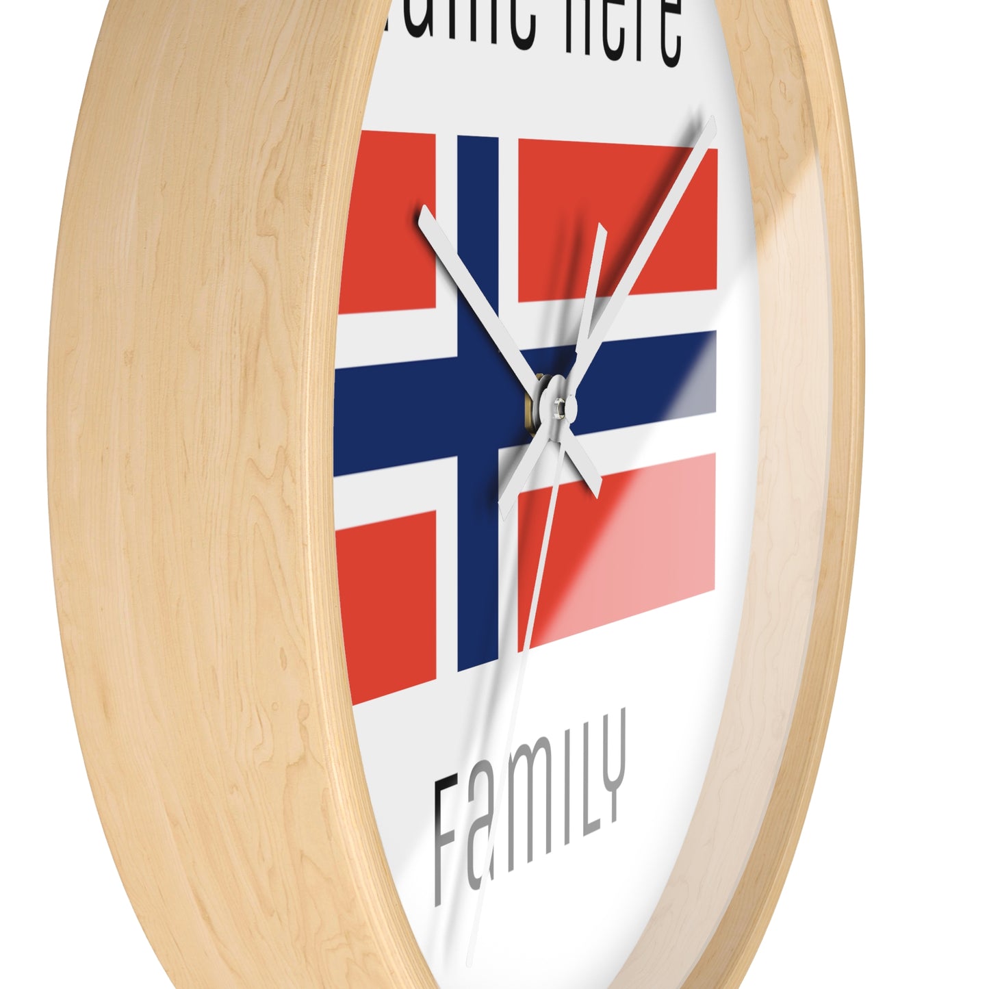 Personalize Your Norway Wall Clock