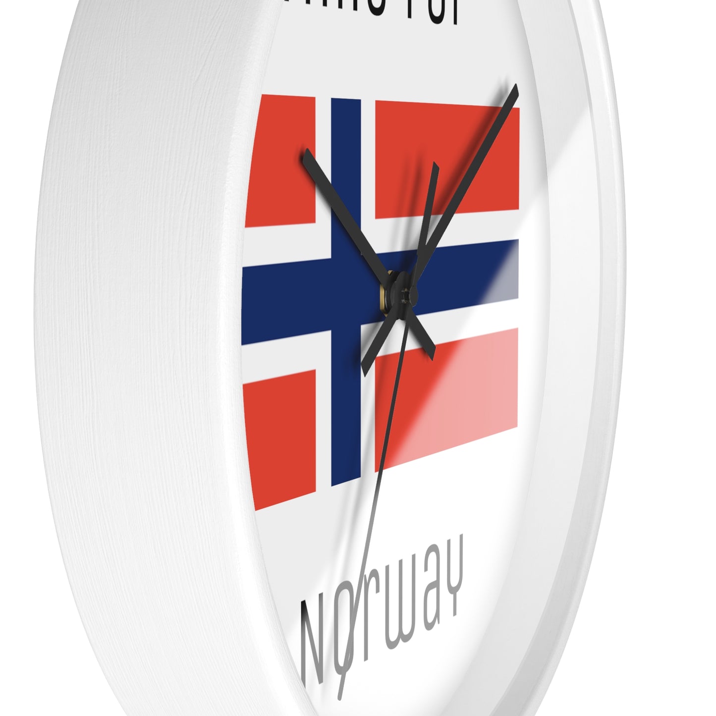 It's Time For Norway Wall Clock