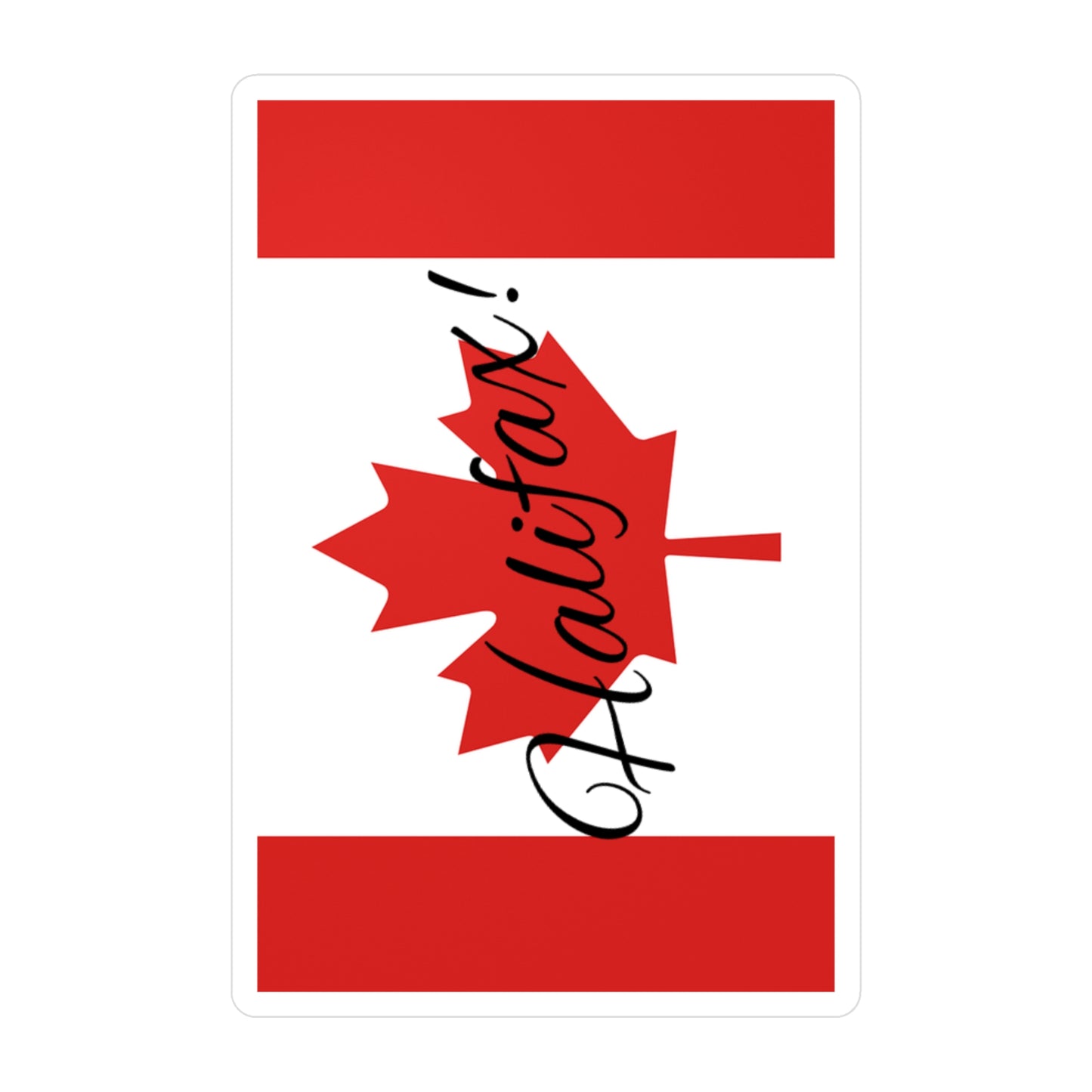 Halifax! Canada Flag Kiss-Cut Vinyl Decals