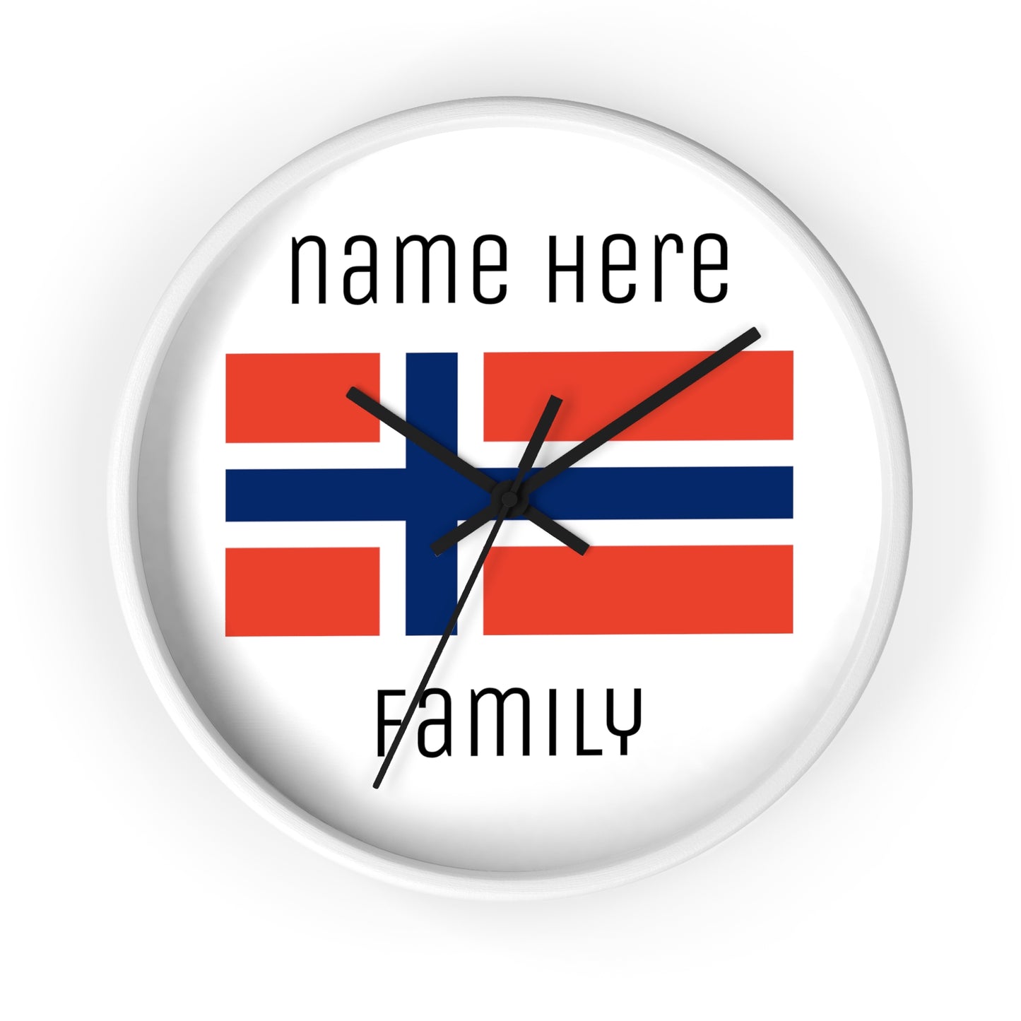 Personalize Your Norway Wall Clock