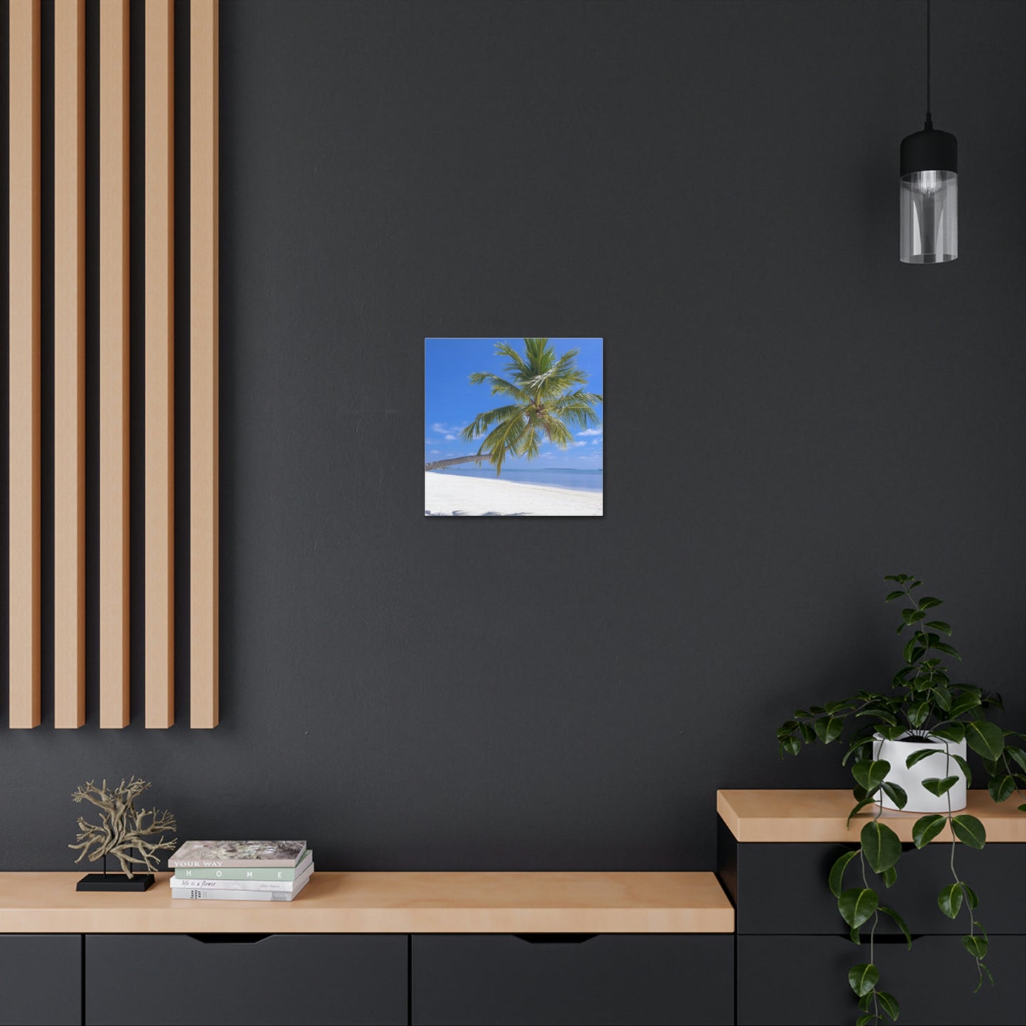 Maldives Island Paradise Wall Canvas Print - The Trip Window