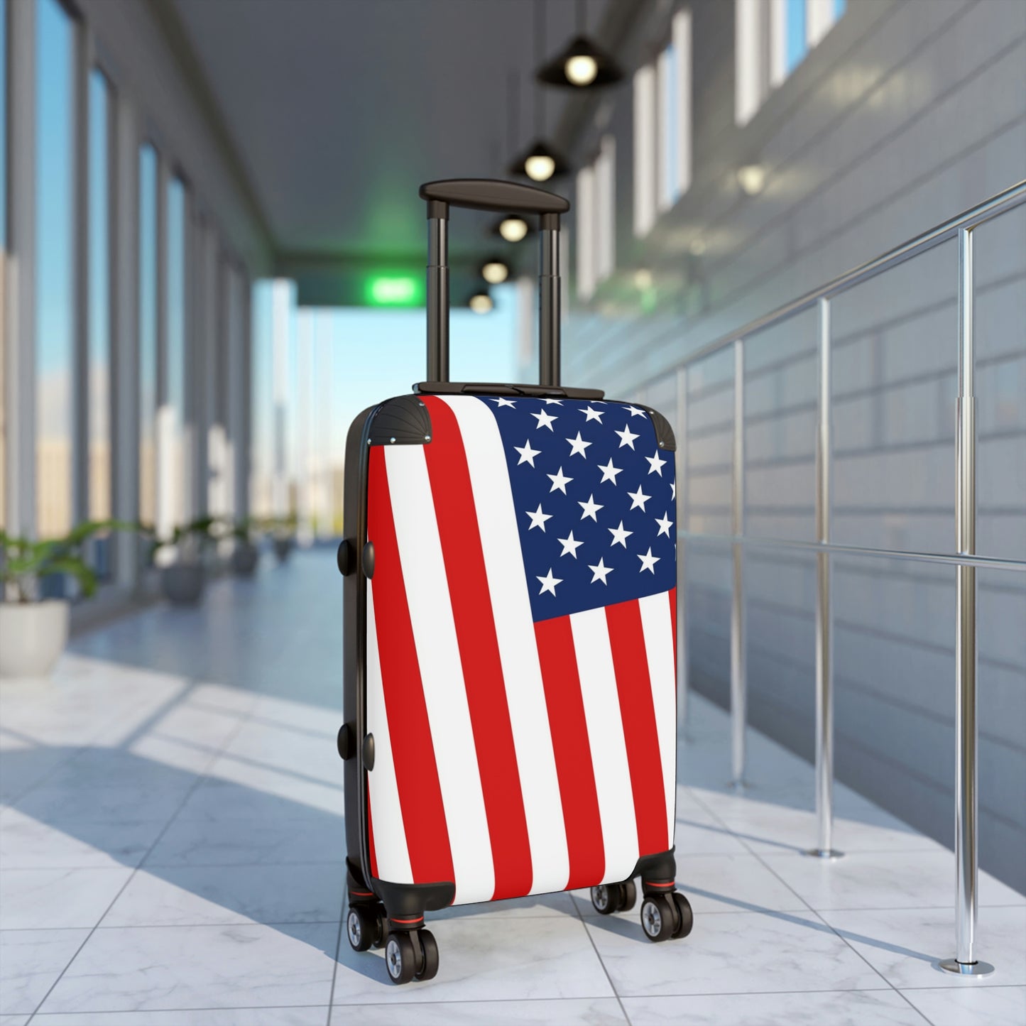 The Native Suitcase - USA Stars & Stripes