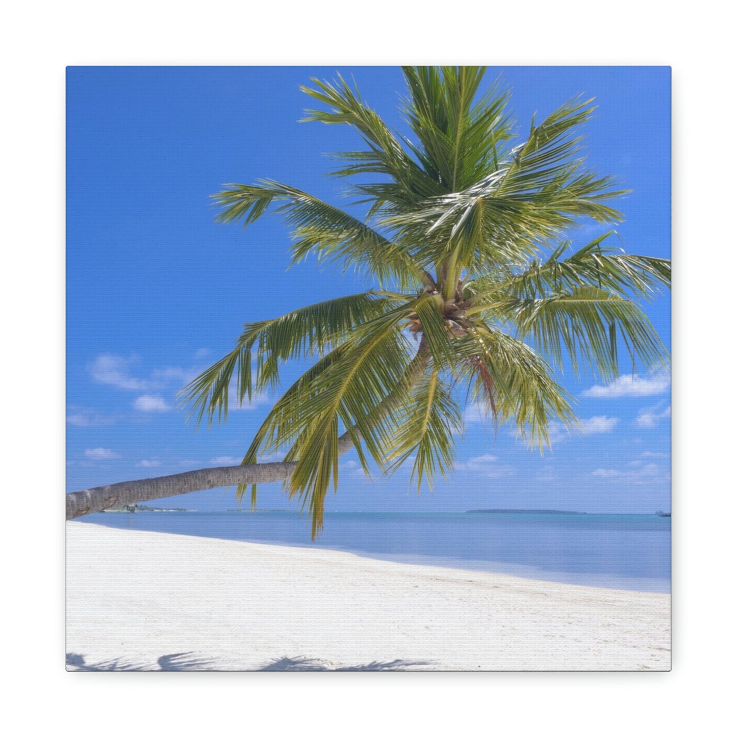 Maldives Island Paradise Wall Canvas Print - The Trip Window