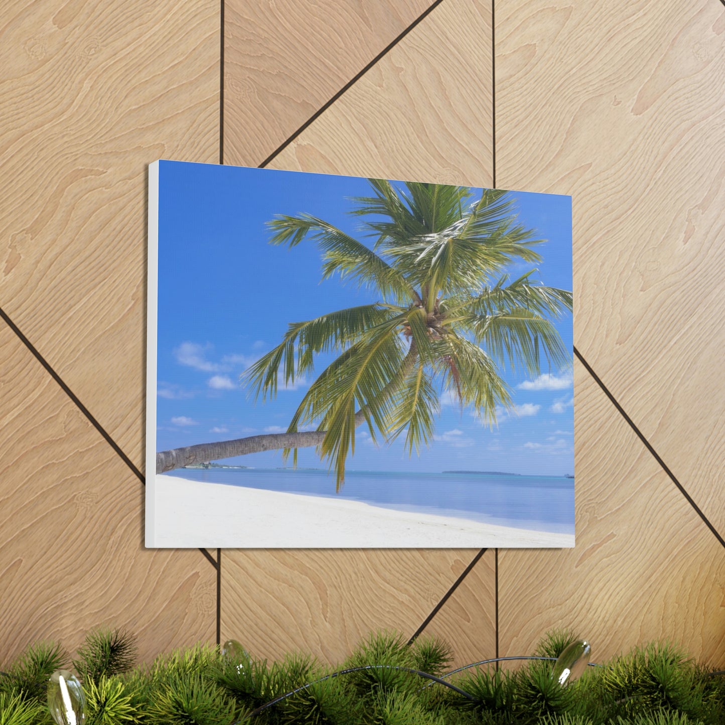 Maldives Island Paradise Wall Canvas Print - The Trip Window