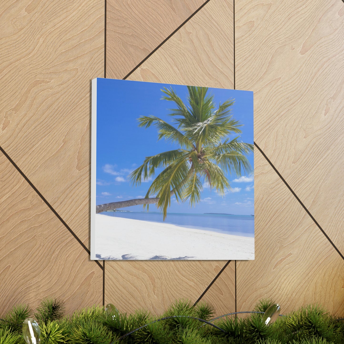 Maldives Island Paradise Wall Canvas Print - The Trip Window