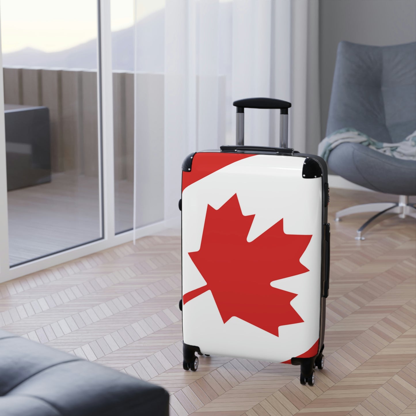 The Native Suitcase - Canada Maple Leaf