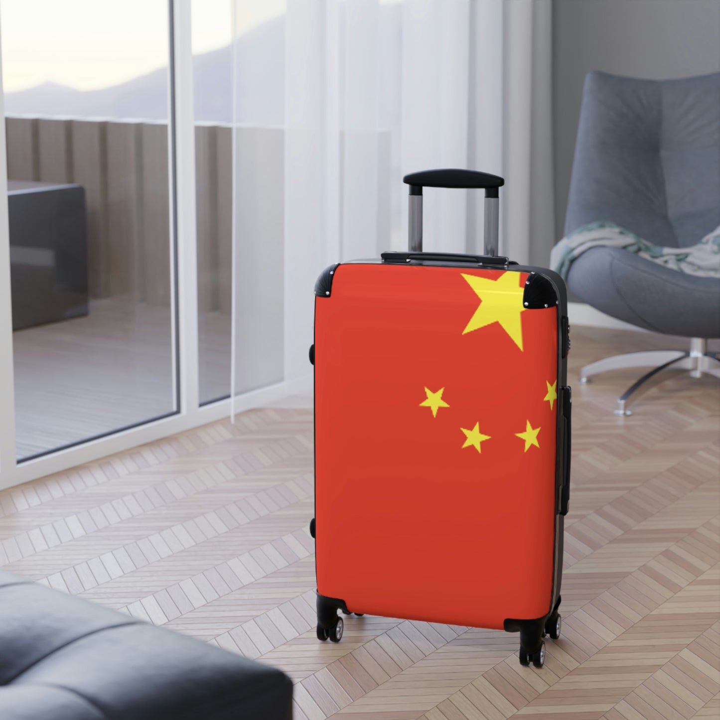 The Native Suitcase - China Flag
