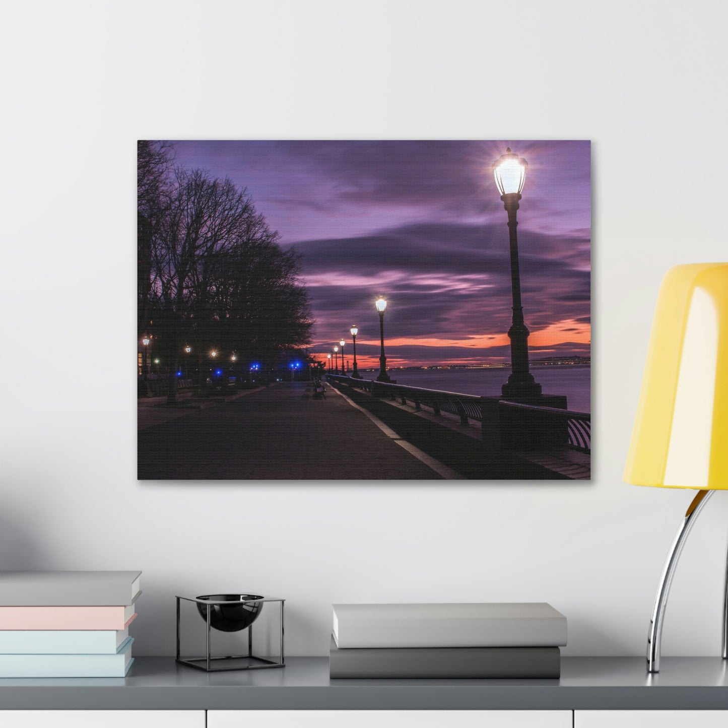 Boardwalk at Sunset Wall Canvas - The Trip Window