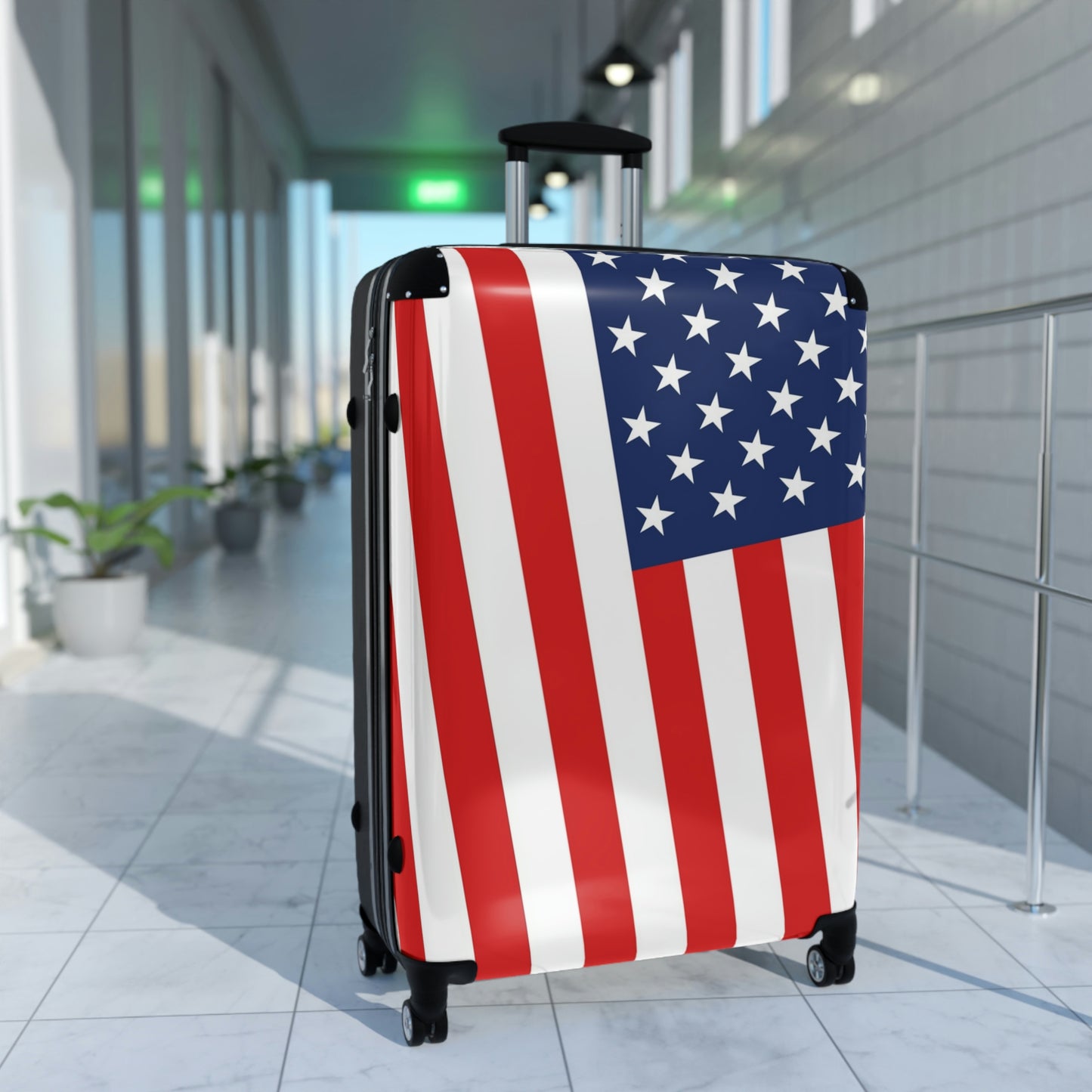 The Native Suitcase - USA Stars & Stripes