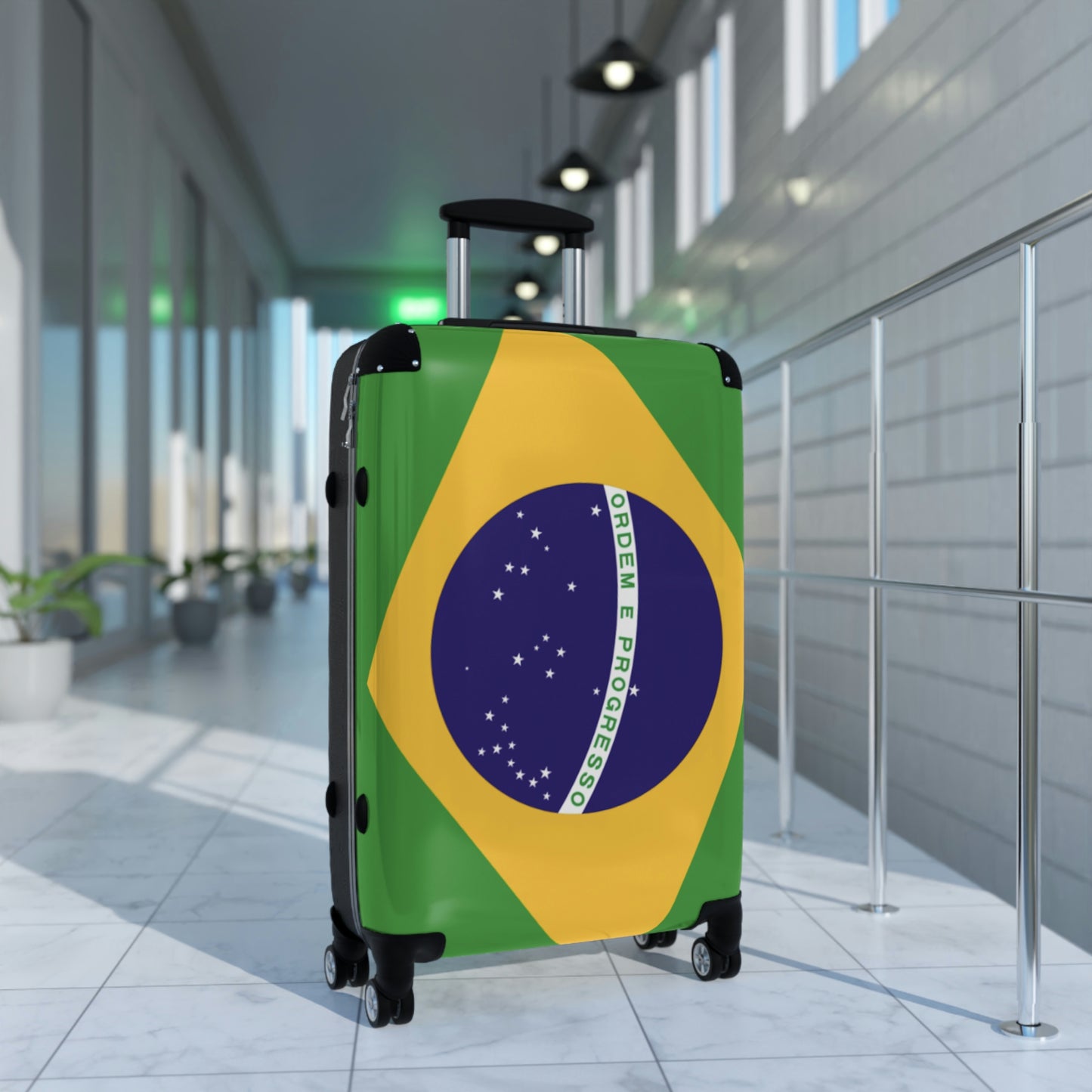 The Native Suitcase - Brazil Flag