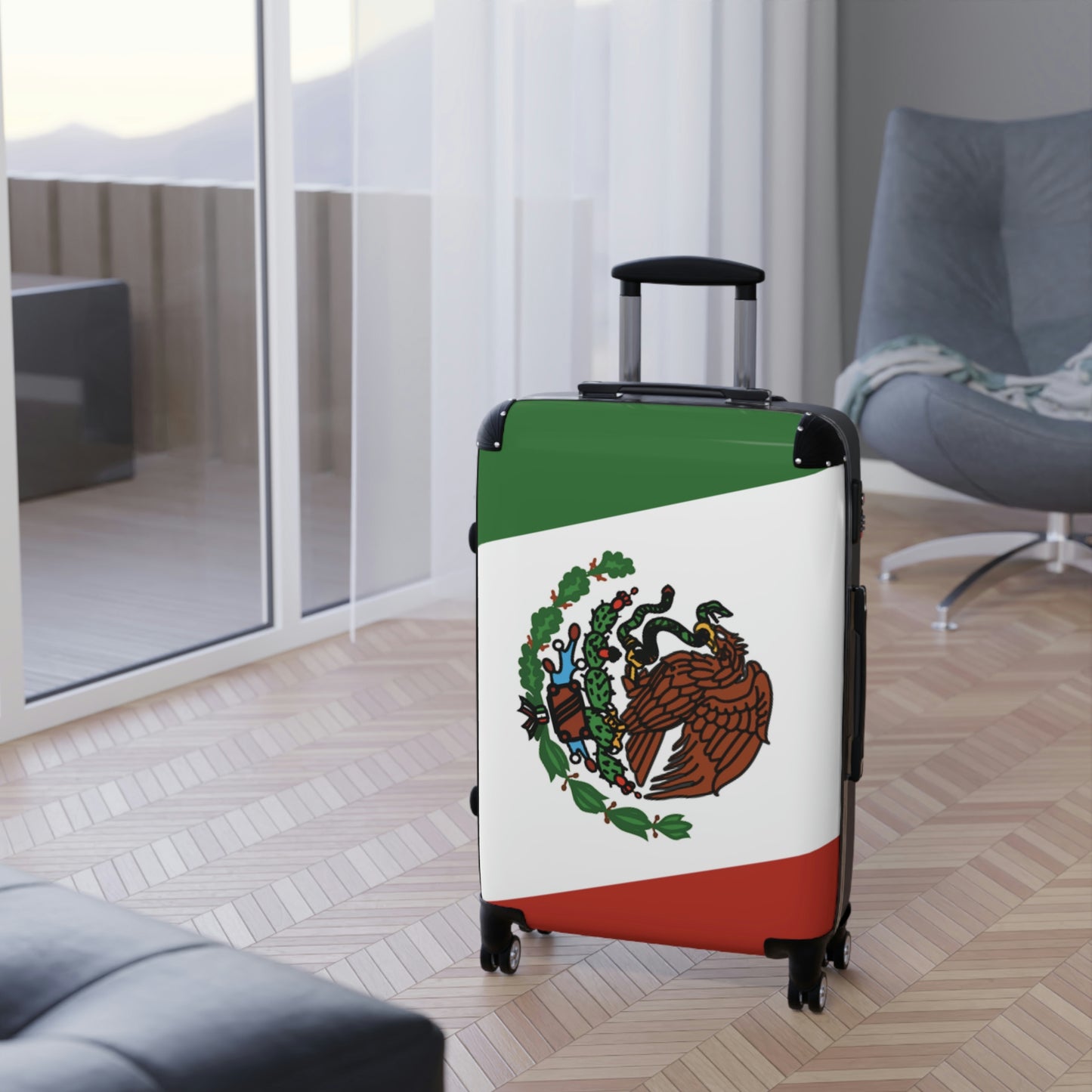 The Native Suitcase - Mexico Flag