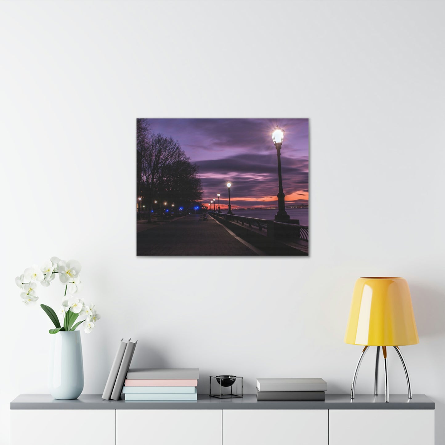 Boardwalk at Sunset Wall Canvas - The Trip Window