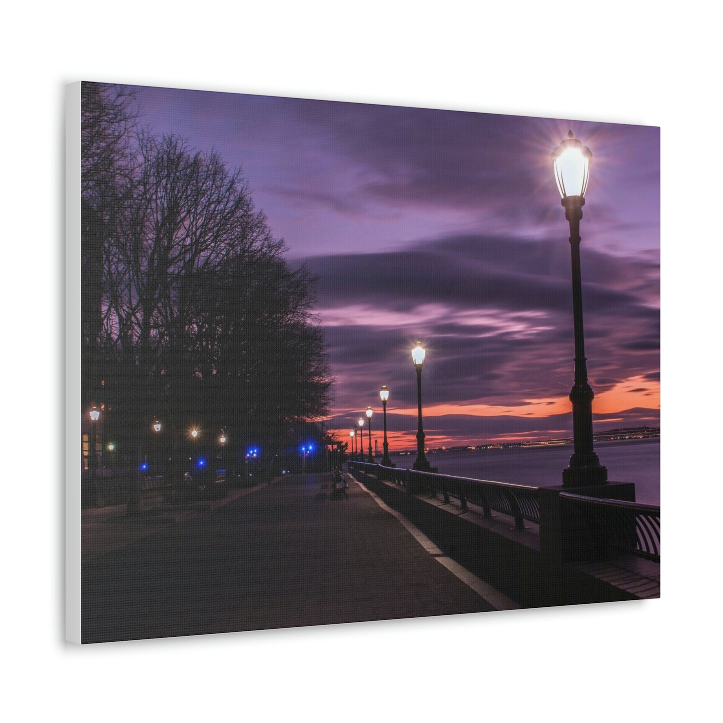 Boardwalk at Sunset Wall Canvas - The Trip Window