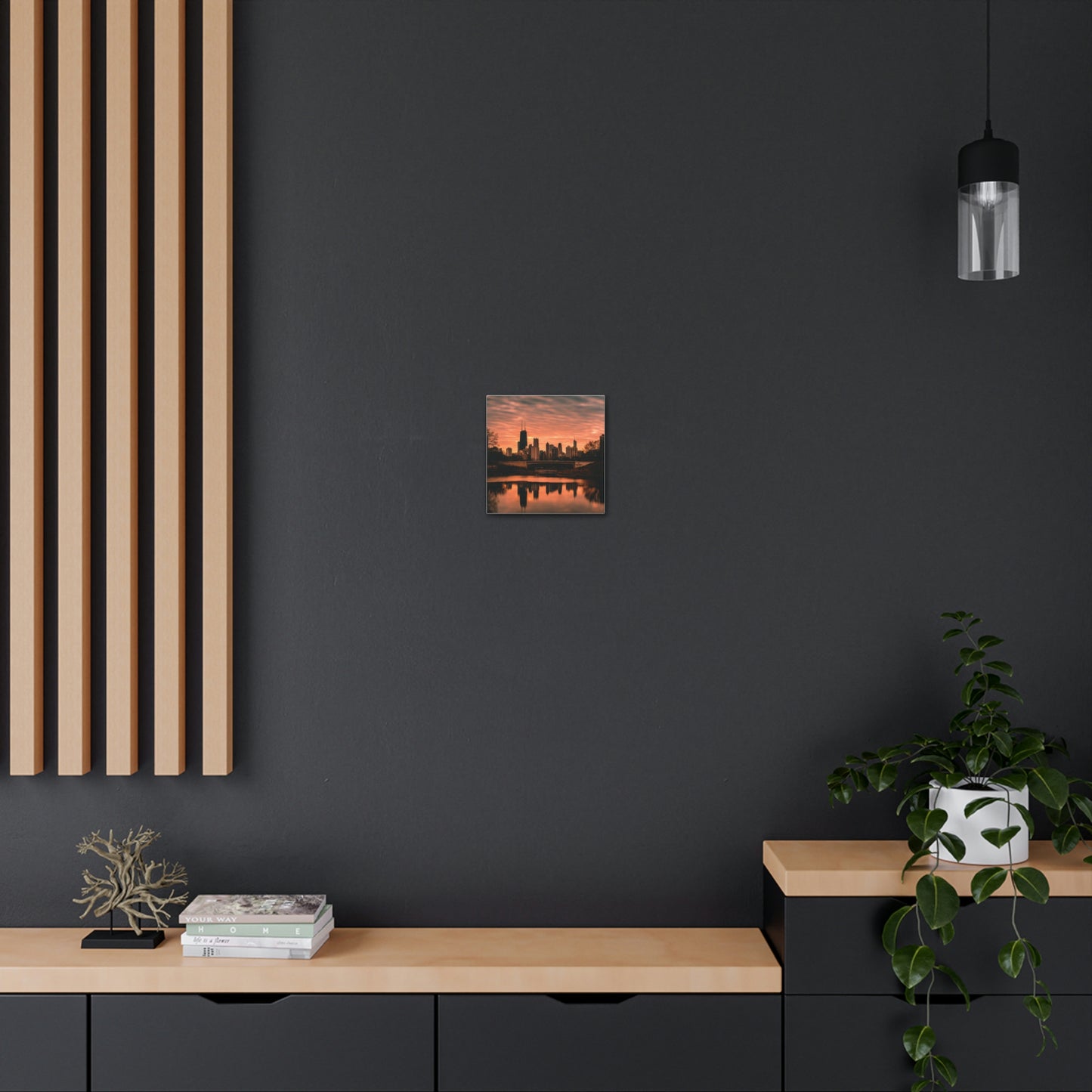 Chicago Sunset Wall Canvas - The Trip Window