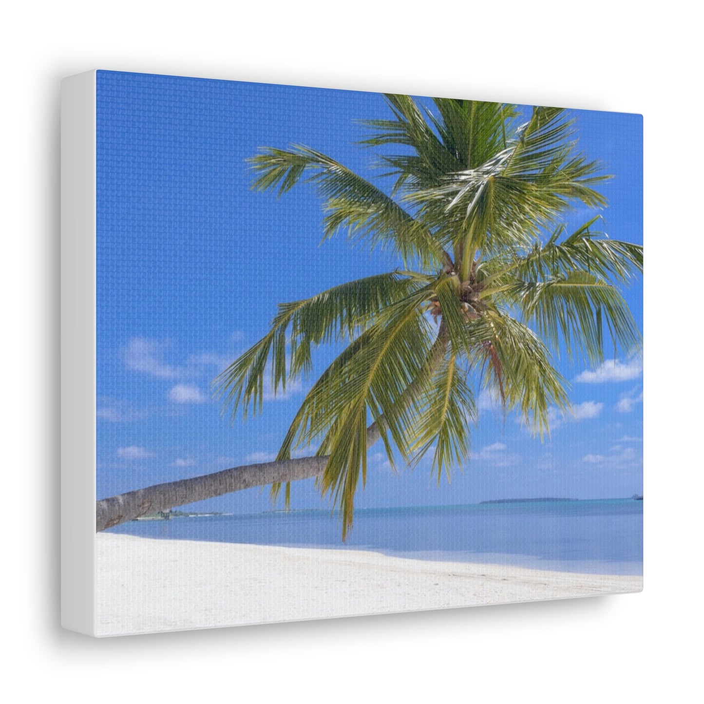 Maldives Island Paradise Wall Canvas Print - The Trip Window