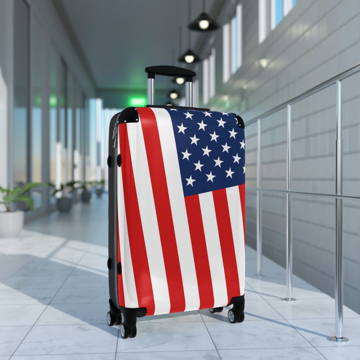 The Native Suitcase - USA Stars & Stripes