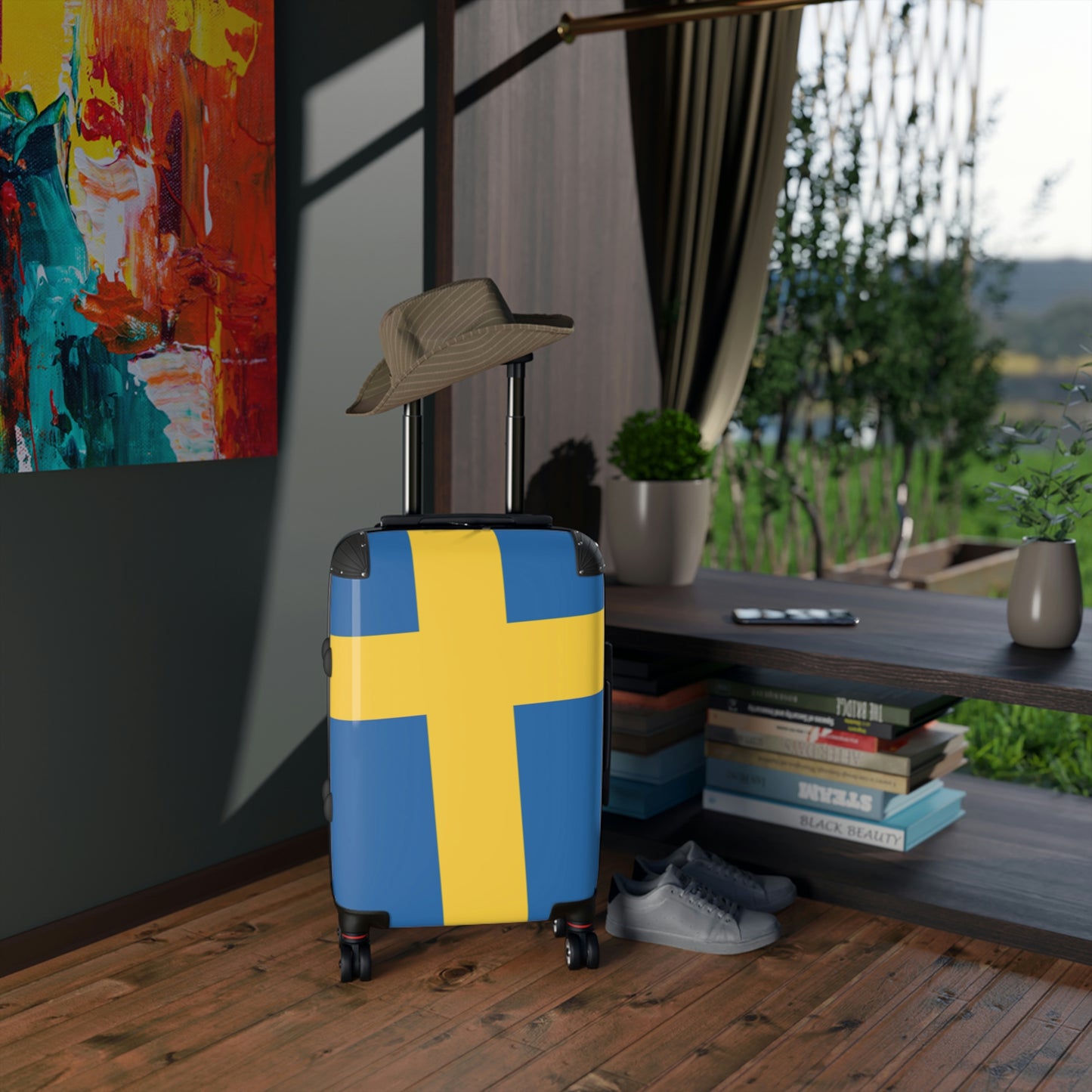 The Native Suitcase - Swedish Flag
