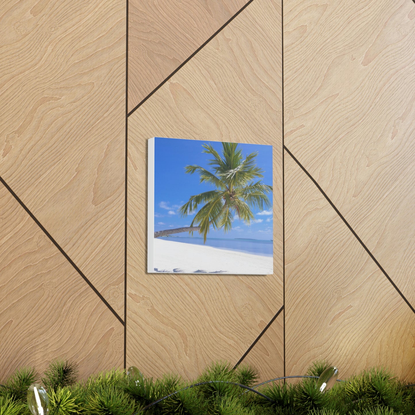 Maldives Island Paradise Wall Canvas Print - The Trip Window