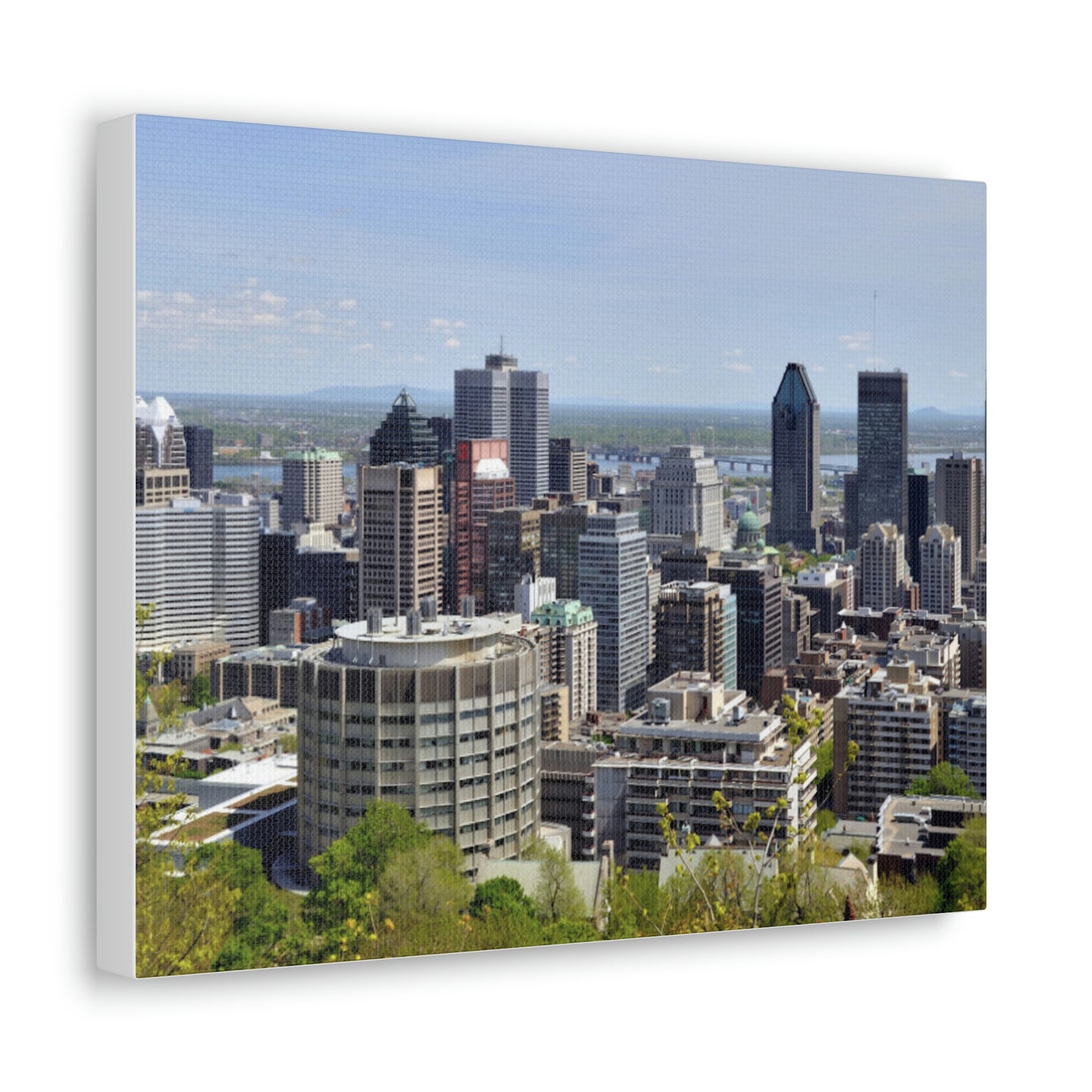 Montreal Skyline Wall Canvas - The Trip Window