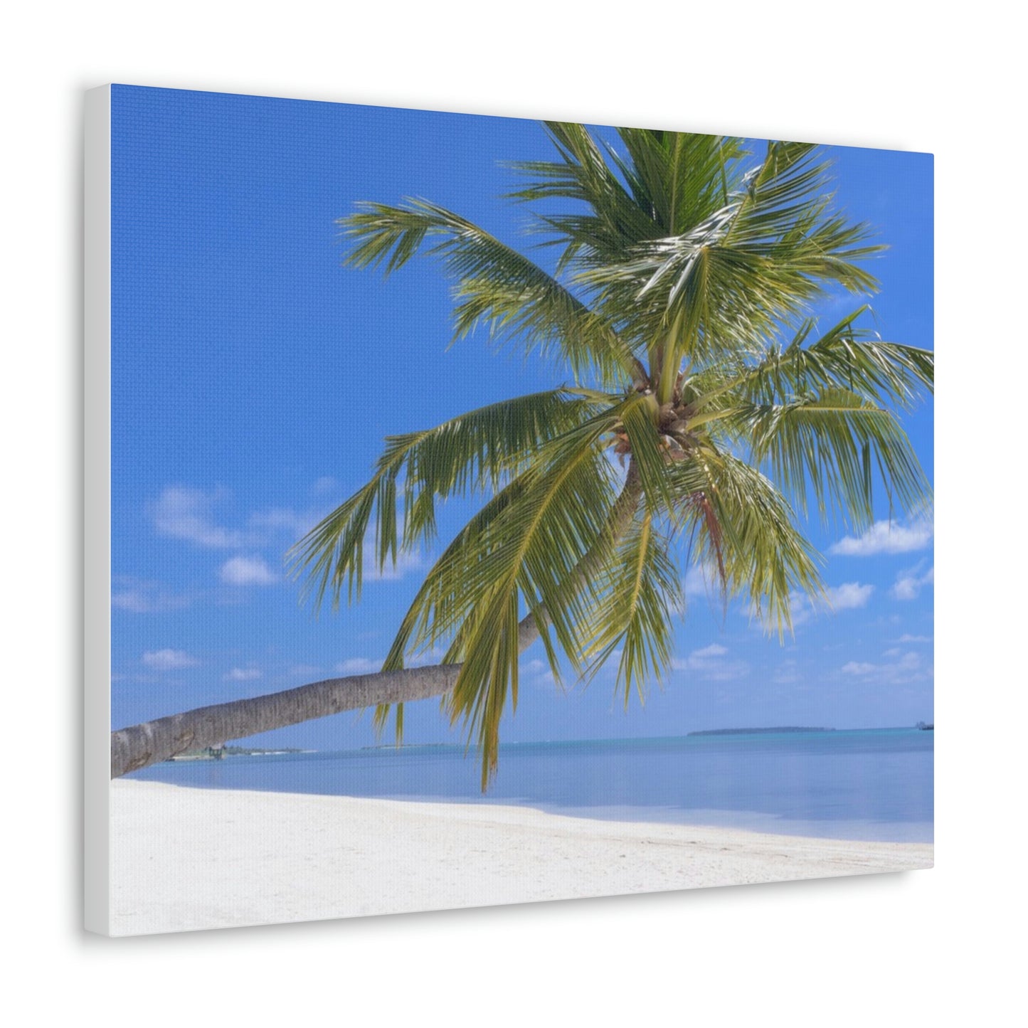Maldives Island Paradise Wall Canvas Print - The Trip Window