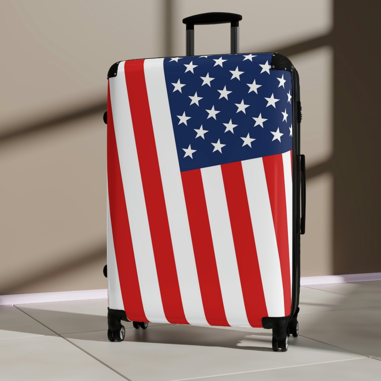 The Native Suitcase - USA Stars & Stripes