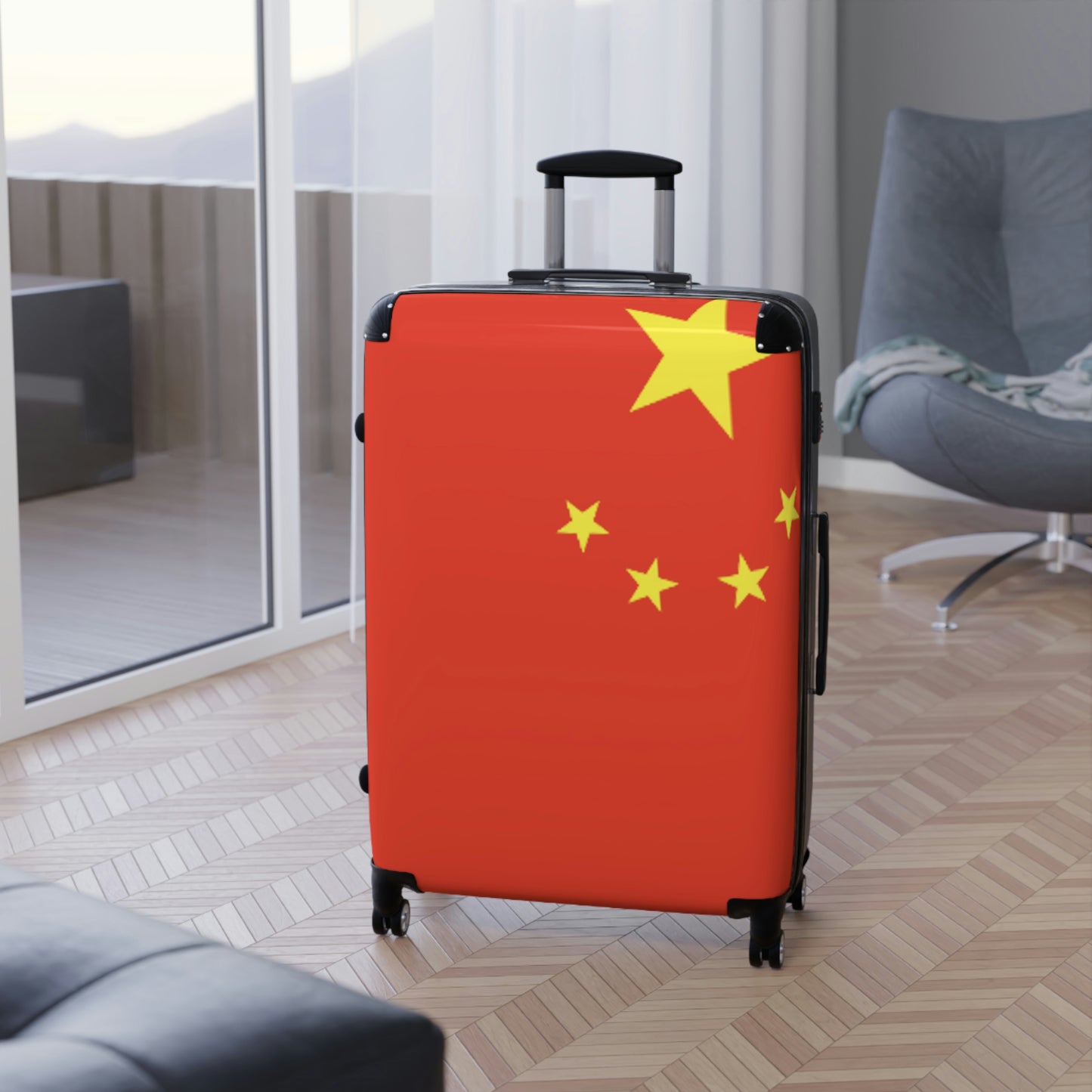 The Native Suitcase - China Flag