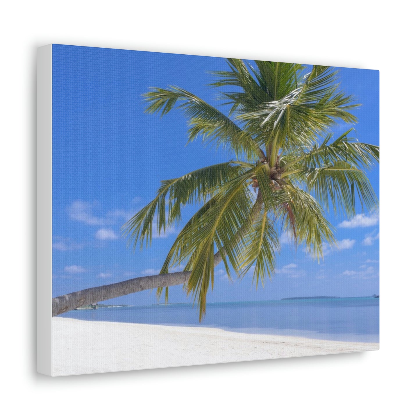 Maldives Island Paradise Wall Canvas Print - The Trip Window
