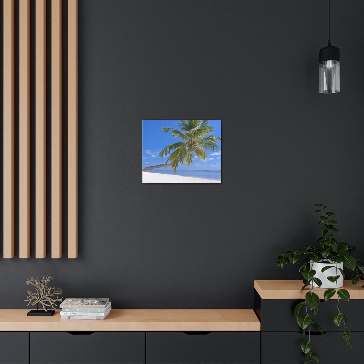Maldives Island Paradise Wall Canvas Print - The Trip Window