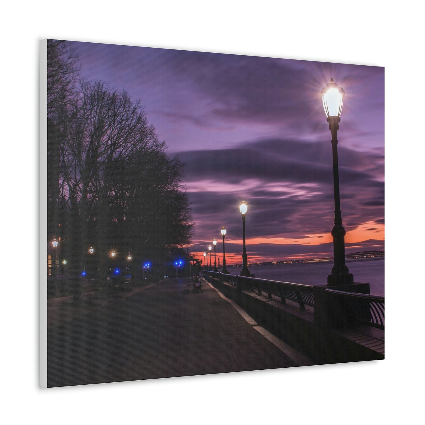 Boardwalk at Sunset Wall Canvas - The Trip Window