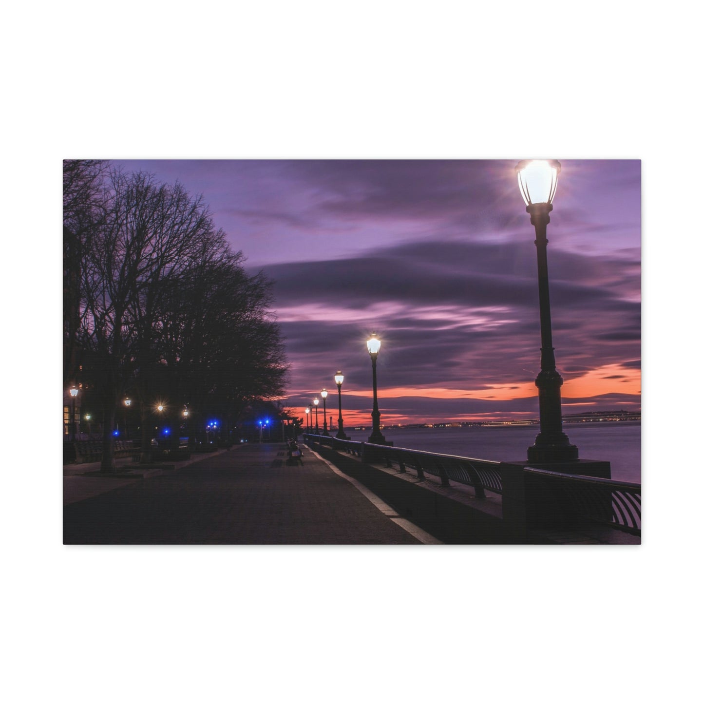 Boardwalk at Sunset Wall Canvas - The Trip Window