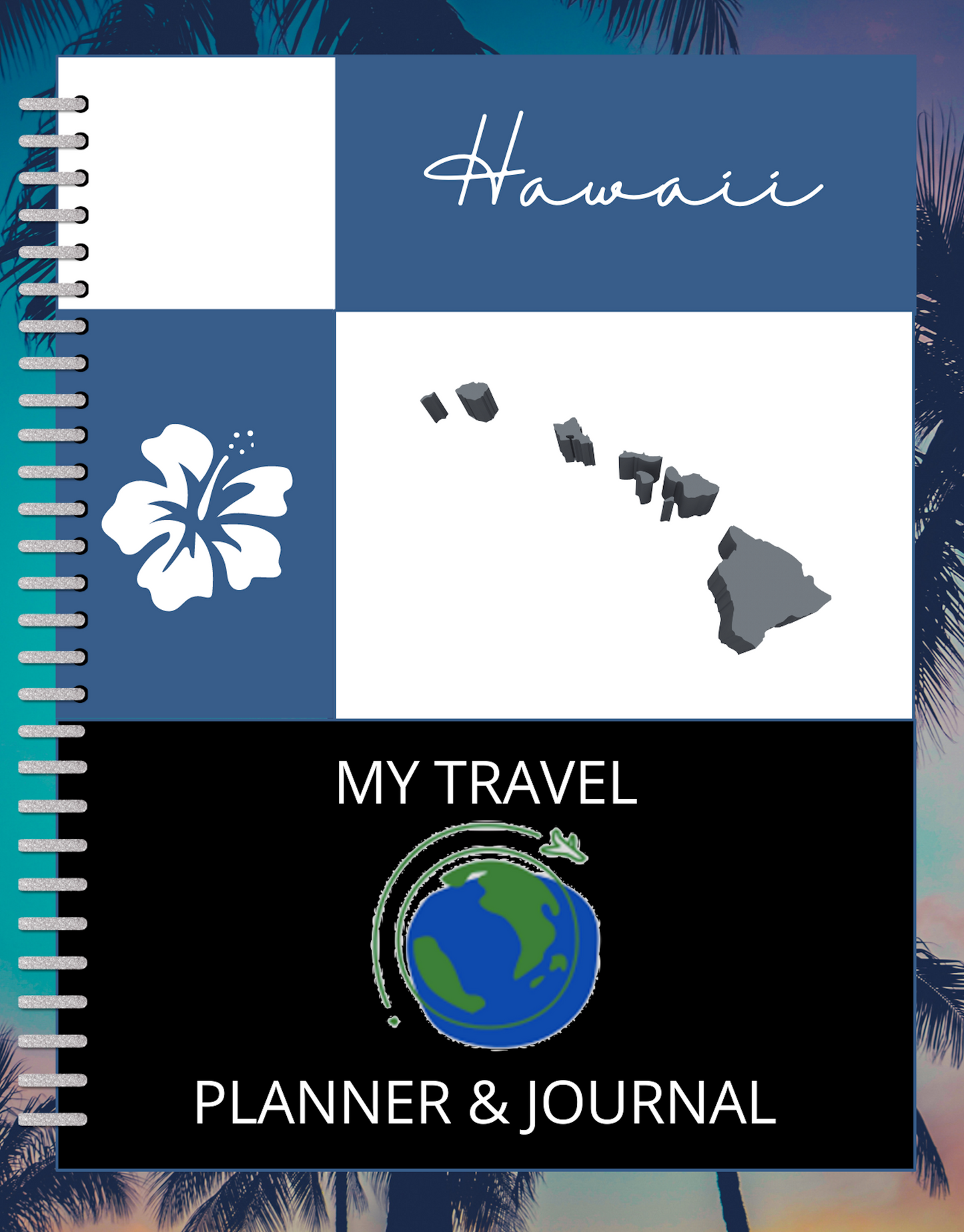 Hawaii Travel Digital Planner and Journal - Trip Organizer - Travel Journal and Expense Tracker - The Trip Window