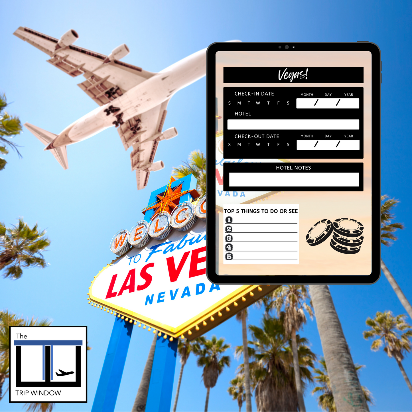 Bachelorette / Bachelor Party Trip Planner - Vegas Weekend Travel Digital Planner - Instant Download
