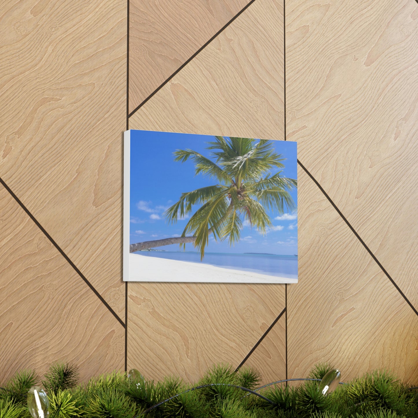 Maldives Island Paradise Wall Canvas Print - The Trip Window