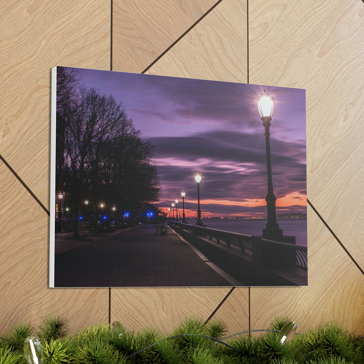 Boardwalk at Sunset Wall Canvas - The Trip Window