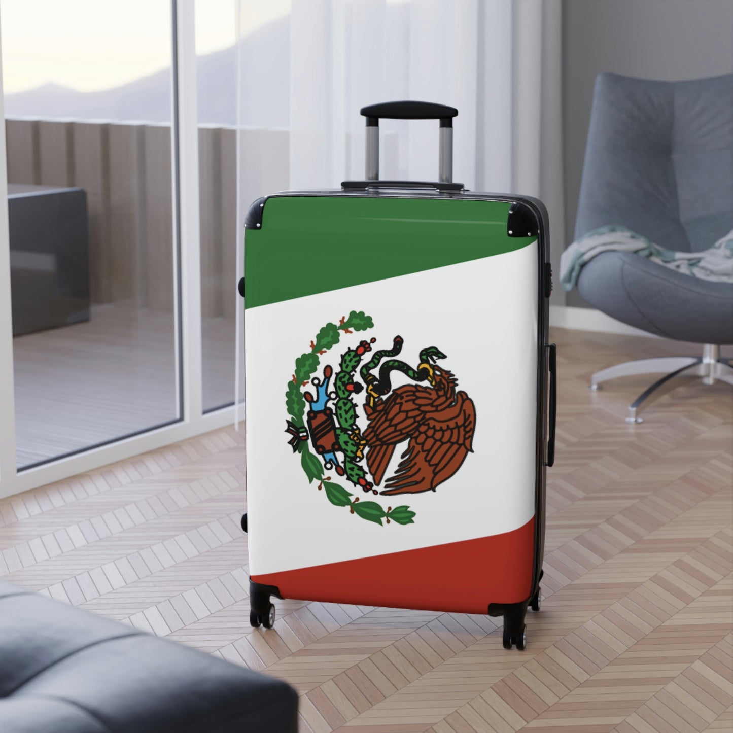 The Native Suitcase - Mexico Flag
