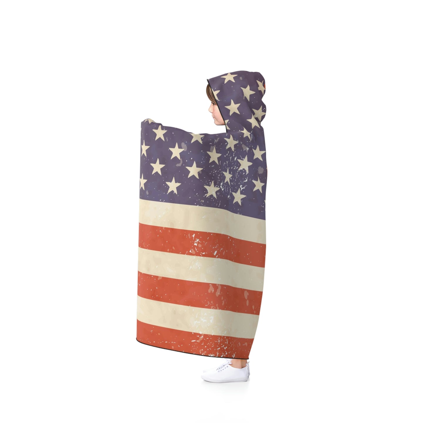 The Native Hooded Blanket For Airplanes - United States of America