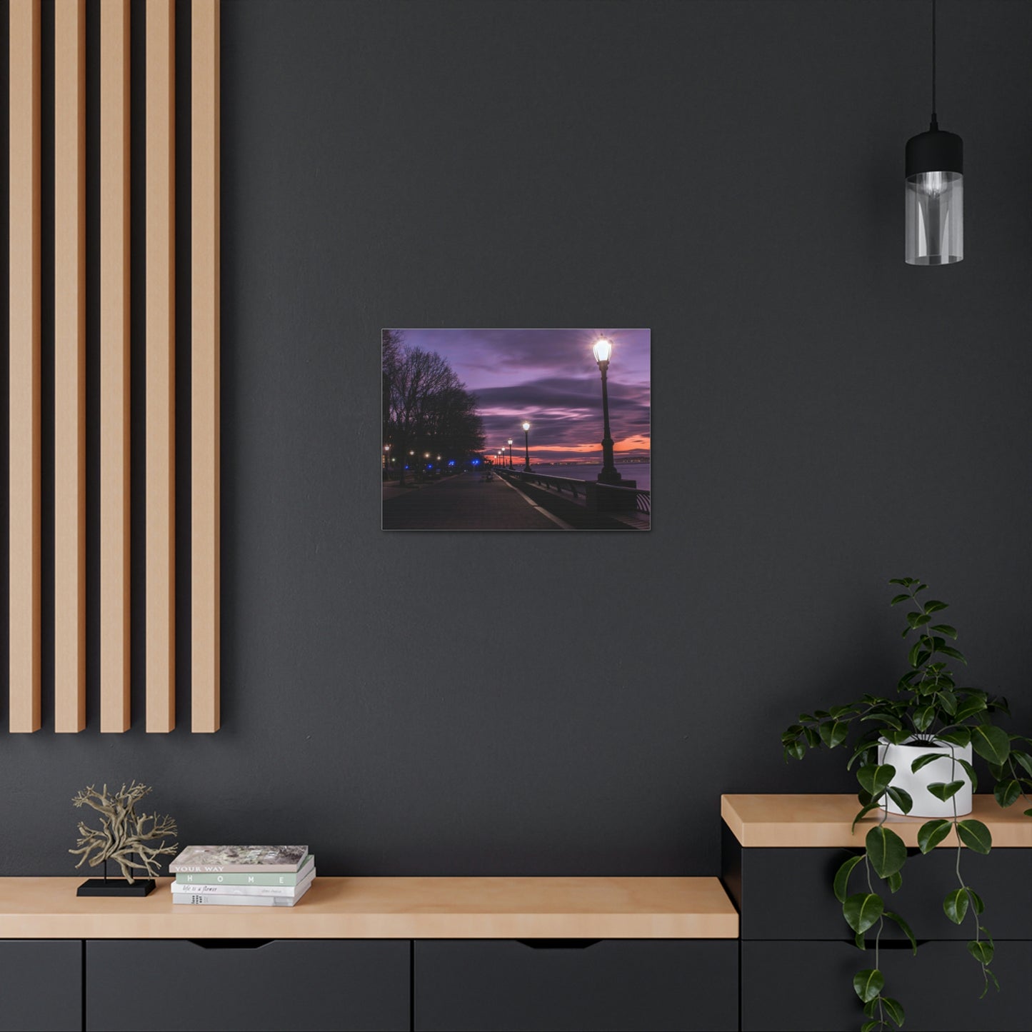 Boardwalk at Sunset Wall Canvas - The Trip Window