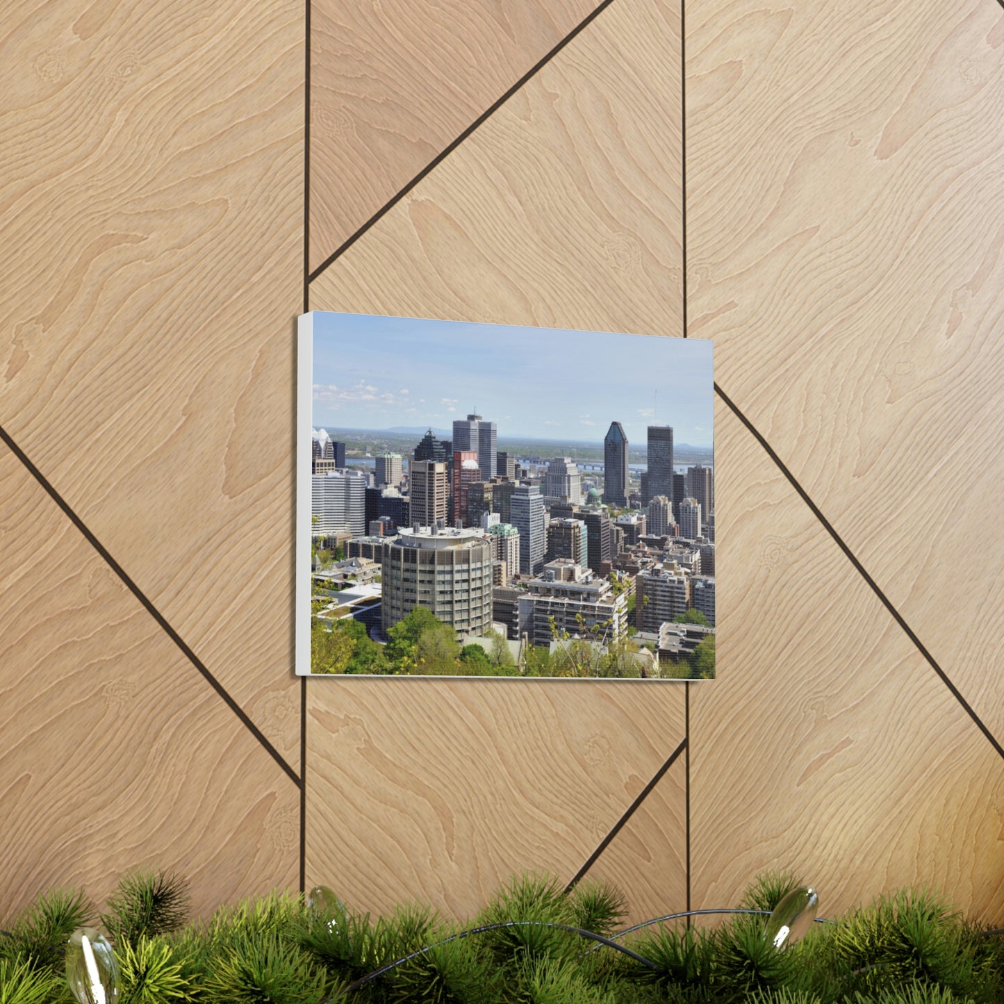 Montreal Skyline Wall Canvas - The Trip Window