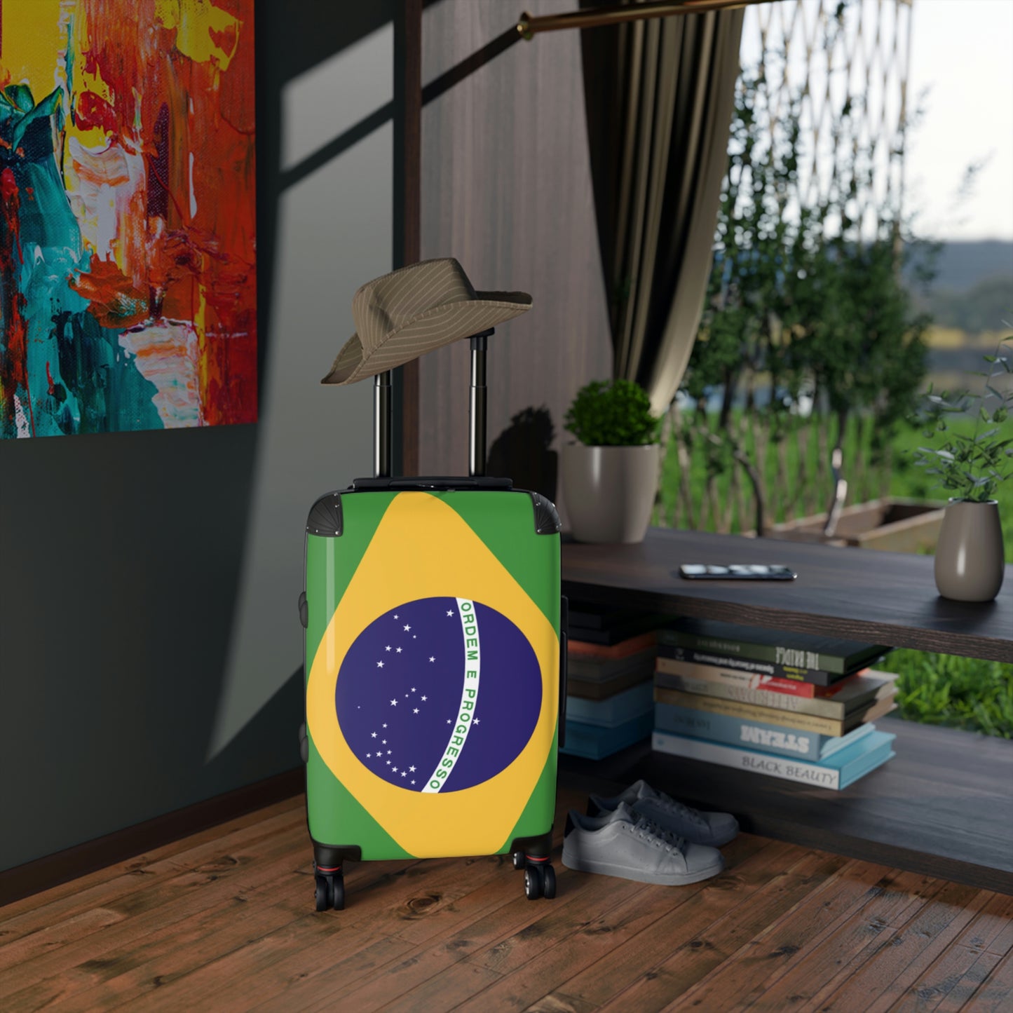 The Native Suitcase - Brazil Flag