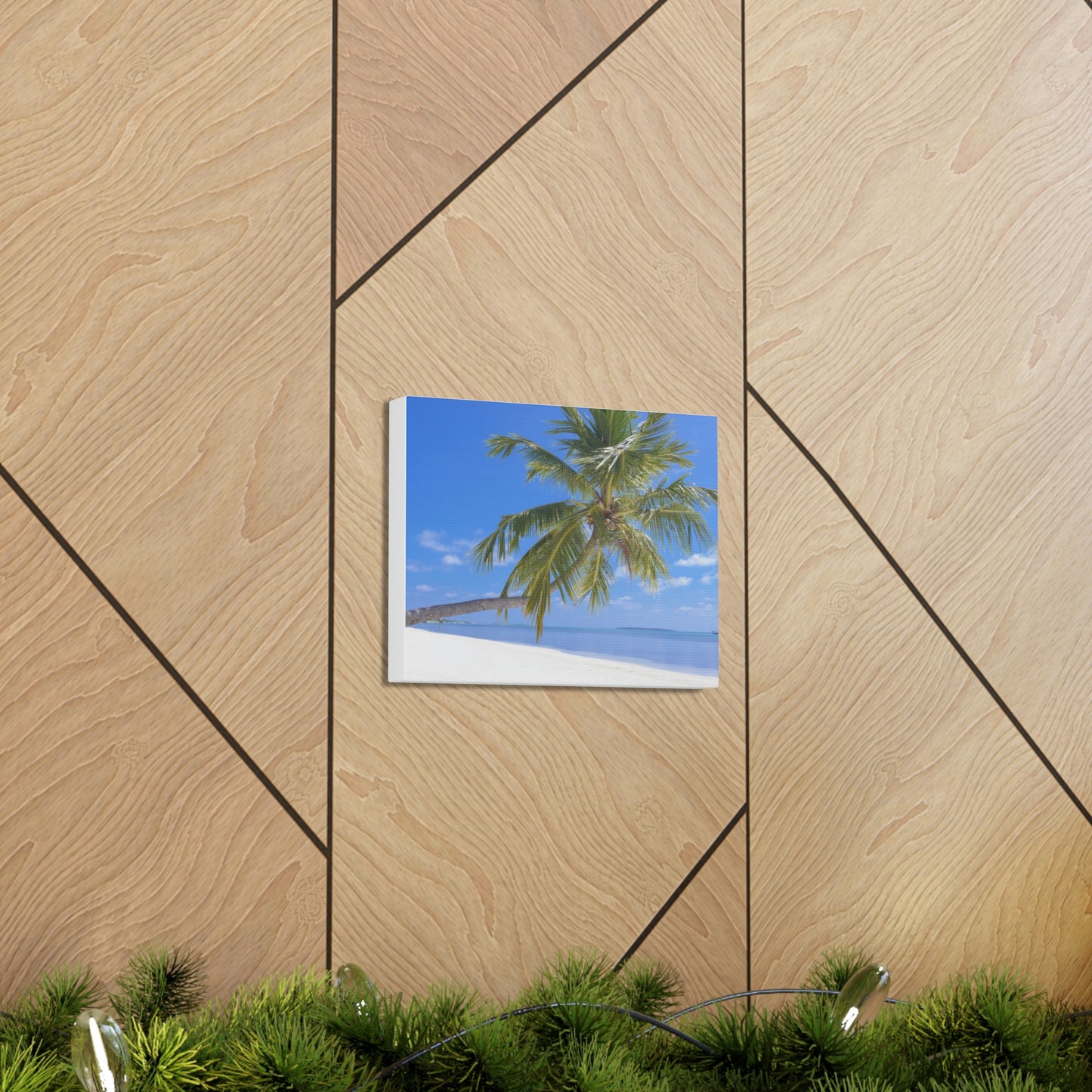 Maldives Island Paradise Wall Canvas Print - The Trip Window