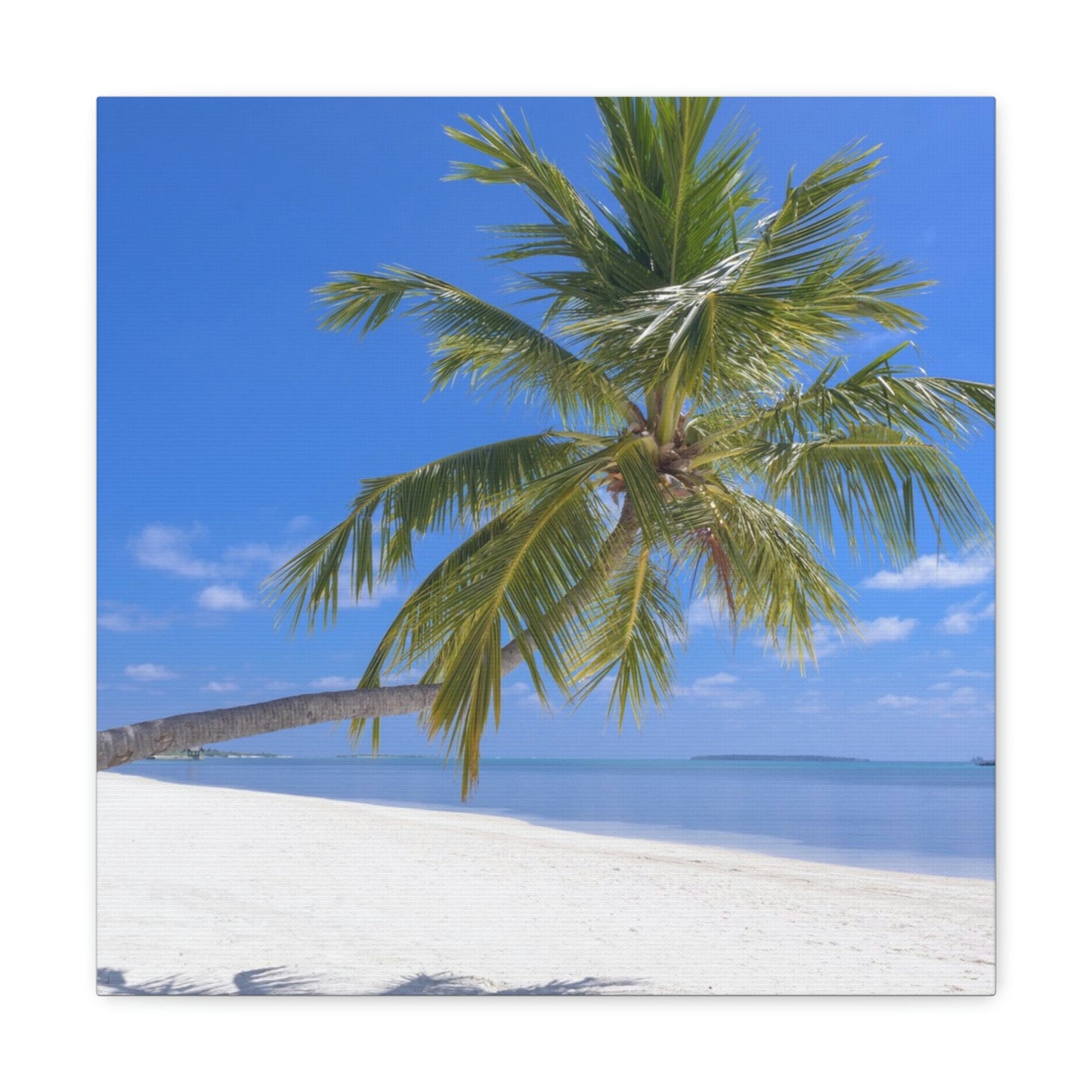 Maldives Island Paradise Wall Canvas Print - The Trip Window